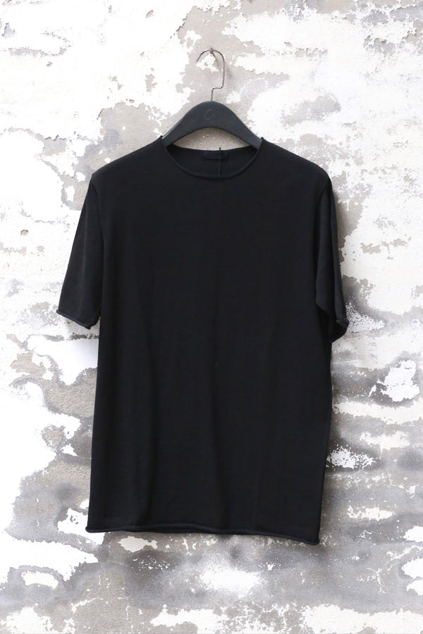 DEVOA 25 Spring/Summer Round Neck Curled Short Sleeve T-Shirt Series Japan DVA-SKT-BPCH-CHARCOAL
